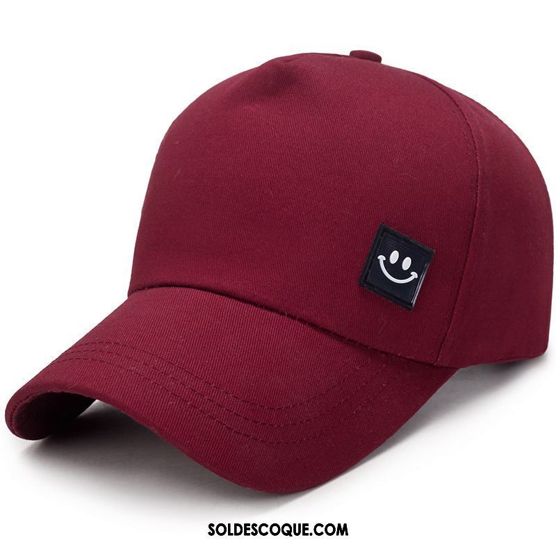 Casquette Chapeau Homme Rouge Simple Casquette De Baseball Le Nouveau Printemps En Ligne