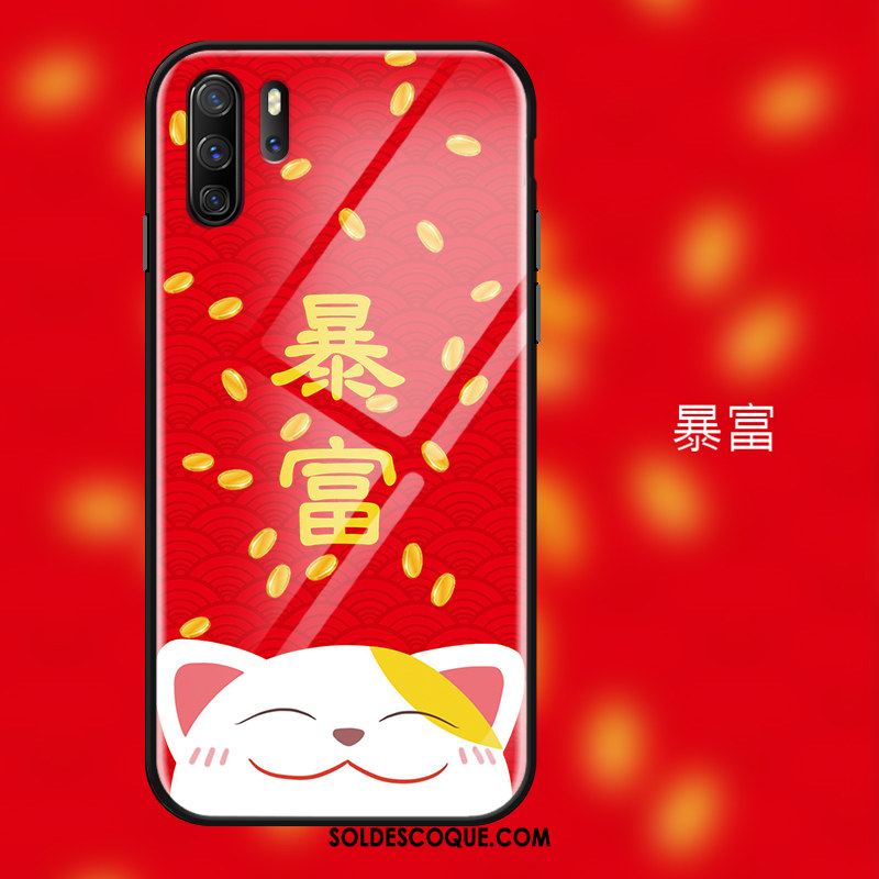 Coque Huawei P30 Pro Téléphone Portable Miroir Tout Compris De Fête Rouge Pas Cher