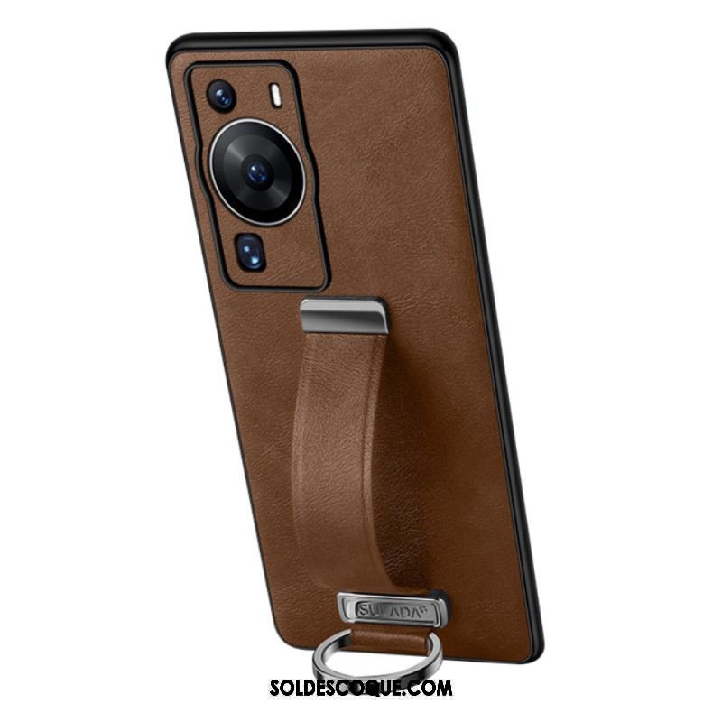 Coque Huawei P60 Pro avec Sangle et Anneau Supports