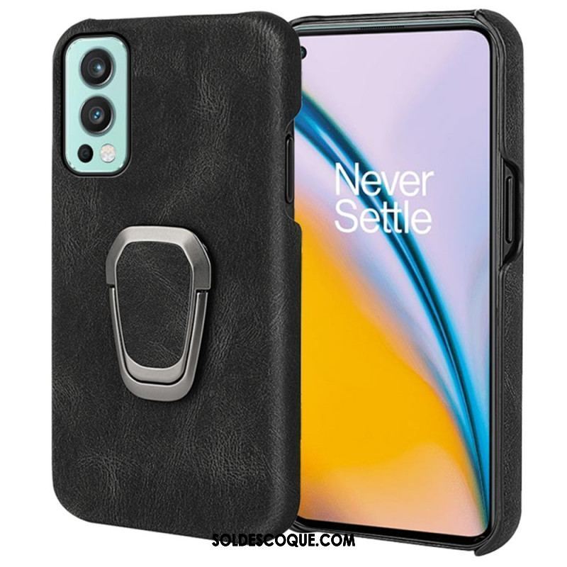 Coque OnePlus Nord 2 5G Effet Cuir Anneau-Support New Colors