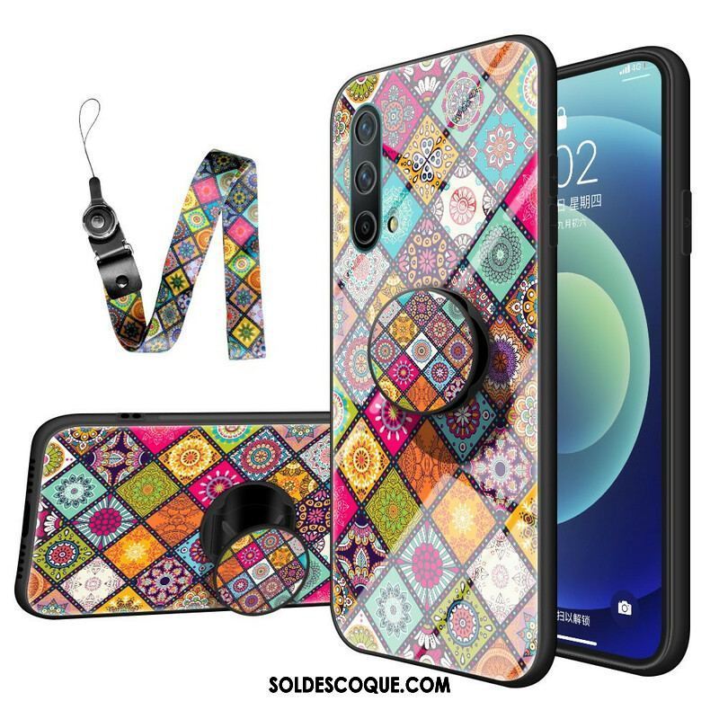 Coque OnePlus Nord CE 5G Support Magnétique Patchwork