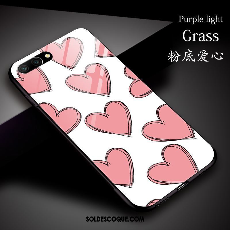 Coque Oppo A3s Amour Simple Violet Tout Compris Personnalité Pas Cher