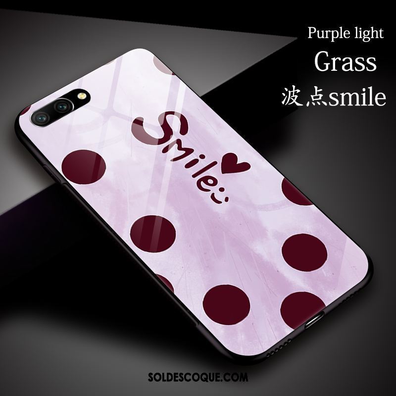 Coque Oppo A3s Amour Simple Violet Tout Compris Personnalité Pas Cher