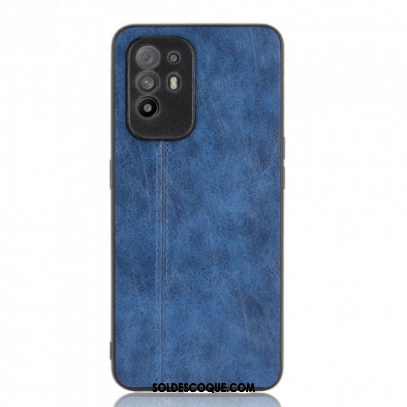 Coque Oppo A94 5G Effet Cuir Couture