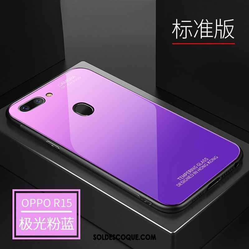 Coque Oppo R15 Violet Très Mince Tendance Personnalité Tempérer En Ligne