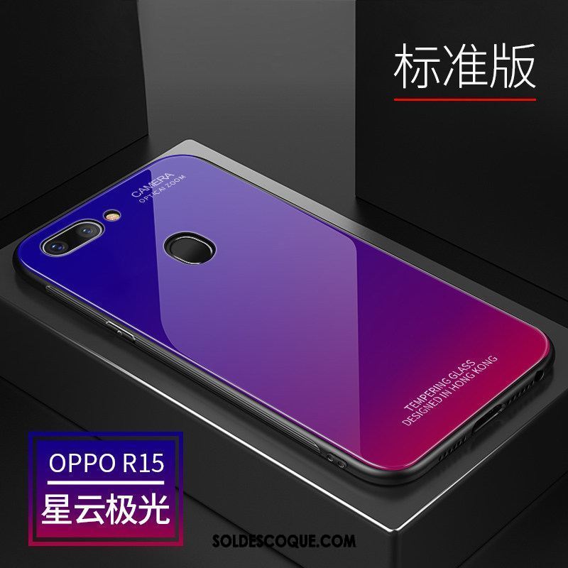 Coque Oppo R15 Violet Très Mince Tendance Personnalité Tempérer En Ligne