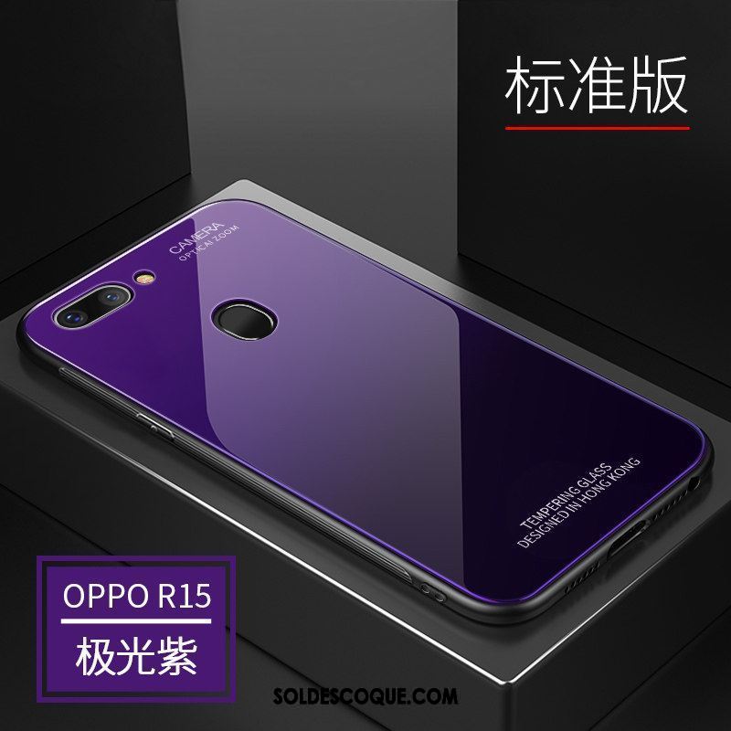 Coque Oppo R15 Violet Très Mince Tendance Personnalité Tempérer En Ligne