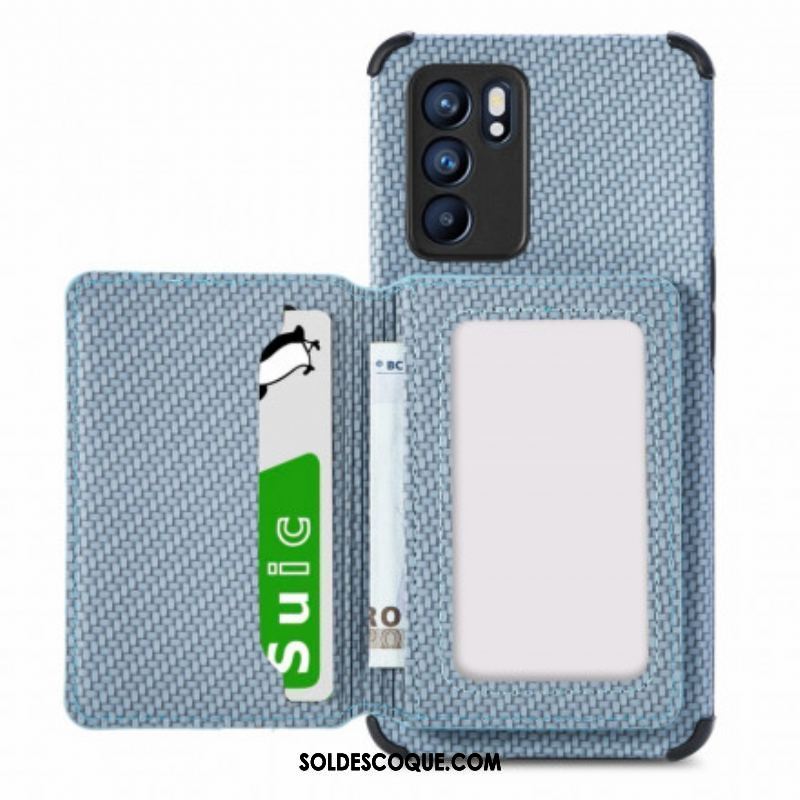 Coque Oppo Reno 6 5G RFID Porte-Cartes Support