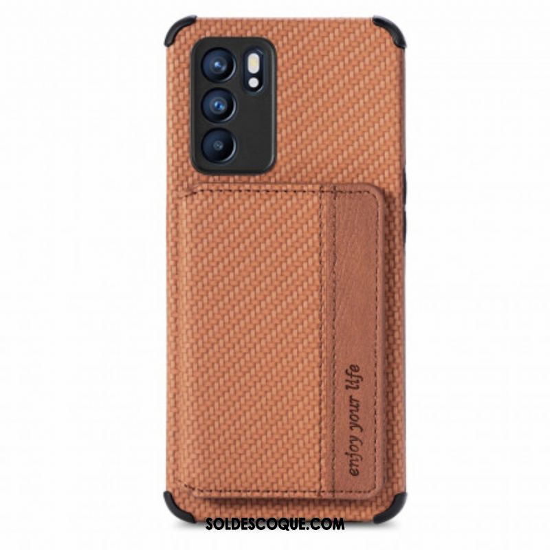 Coque Oppo Reno 6 5G RFID Porte-Cartes Support