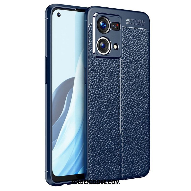 Coque Oppo Reno 7 Effet Cuir Litchi