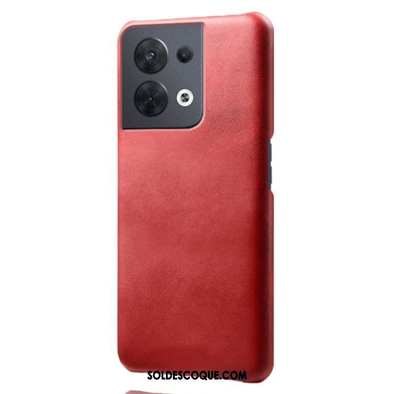 Coque Oppo Reno 8 Effet Cuir