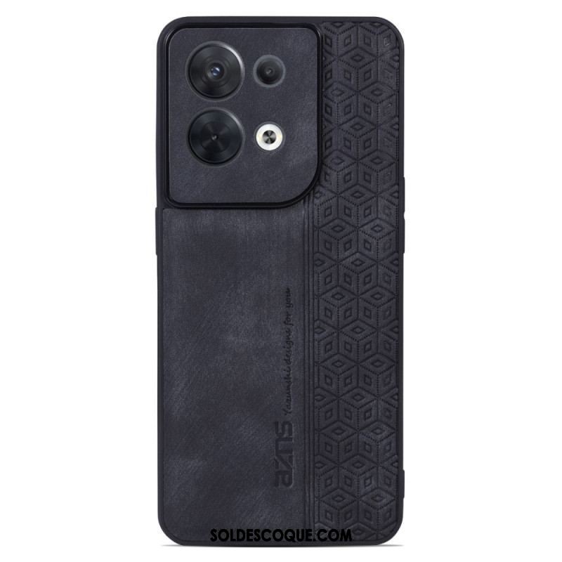 Coque Oppo Reno 8 Effet Cuir AZNS