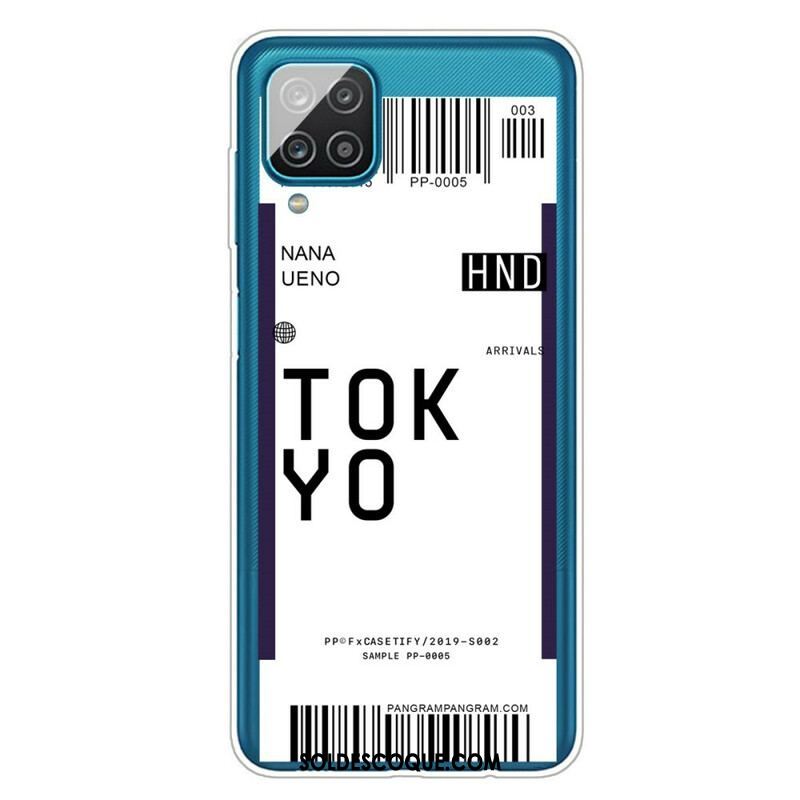 Coque Samsung Galaxy A12 / M12 Boarding Pass to Tokyo