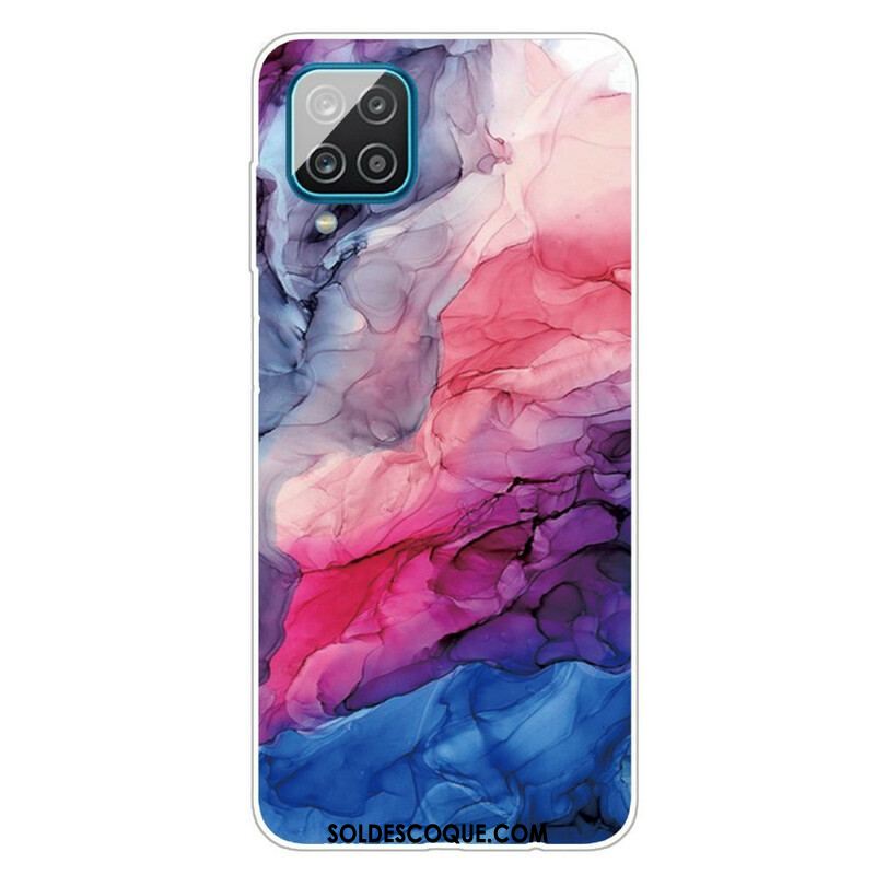 Coque Samsung Galaxy A12 / M12 Marbre Coloré