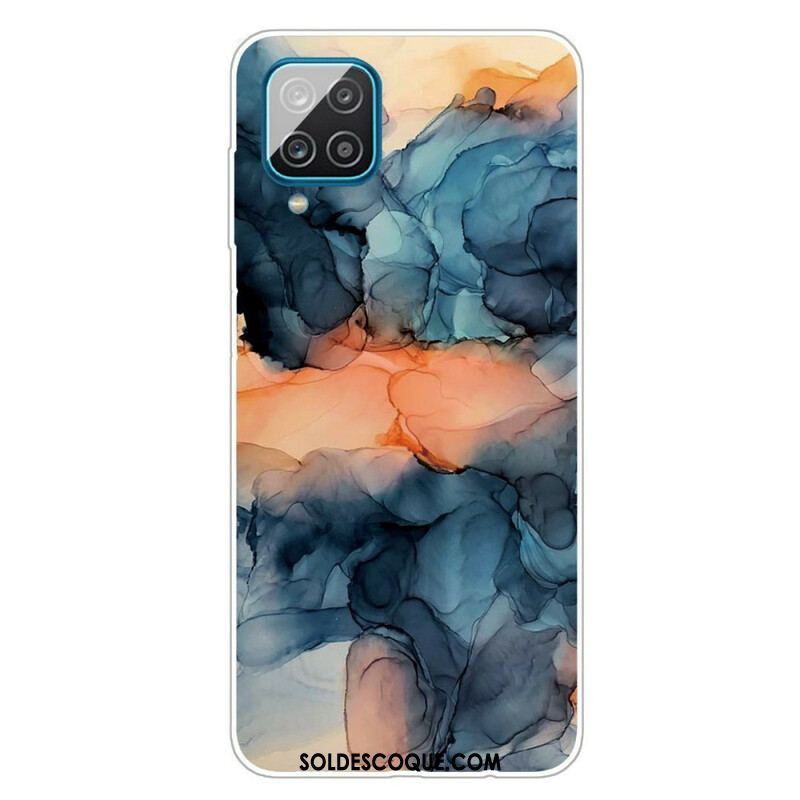 Coque Samsung Galaxy A12 / M12 Marbre Coloré