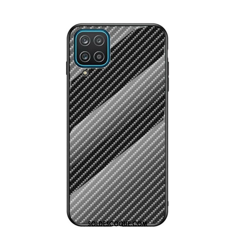 Coque Samsung Galaxy A12 / M12 Verre Trempé Fibre Carbone