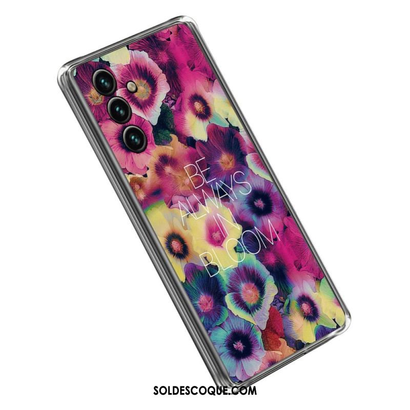 Coque Samsung Galaxy A14 5G / A14 Silicone Florale