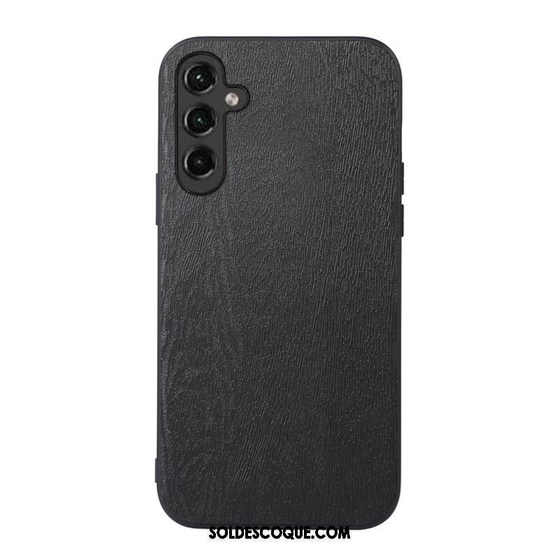 Coque Samsung Galaxy A14 5G / A14 Simili Cuir Effet Bois