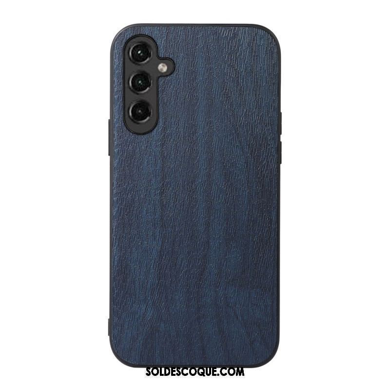 Coque Samsung Galaxy A14 5G / A14 Simili Cuir Effet Bois