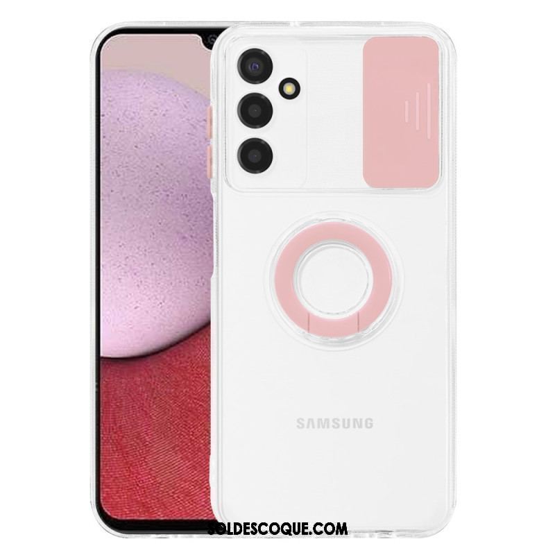 Coque Samsung Galaxy A14 5G / A14 Transparente avec Anneau-Support