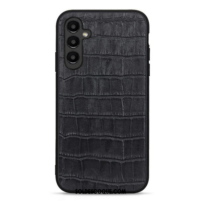 Coque Samsung Galaxy A14 5G / A14 Véritable Cuir Style Crocodile