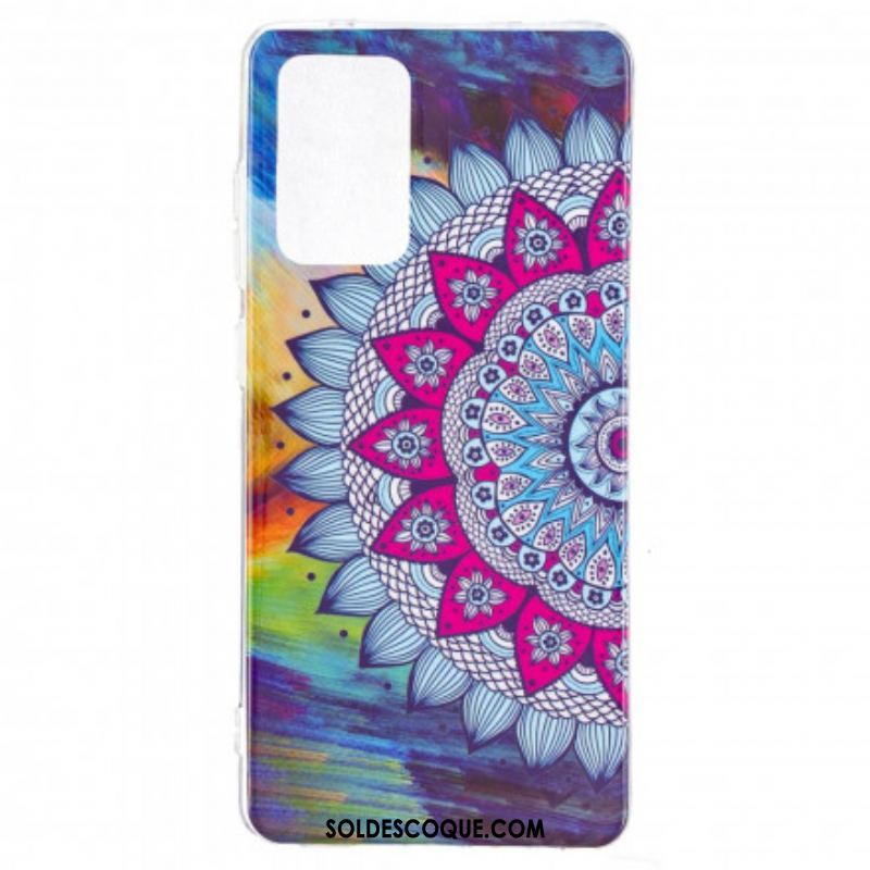 Coque Samsung Galaxy A52 4G / A52 5G / A52s 5G Mandala Coloré Fluorescente