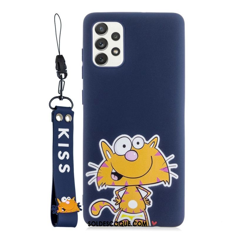 Coque Samsung Galaxy A53 5G Cartoon avec Lanière