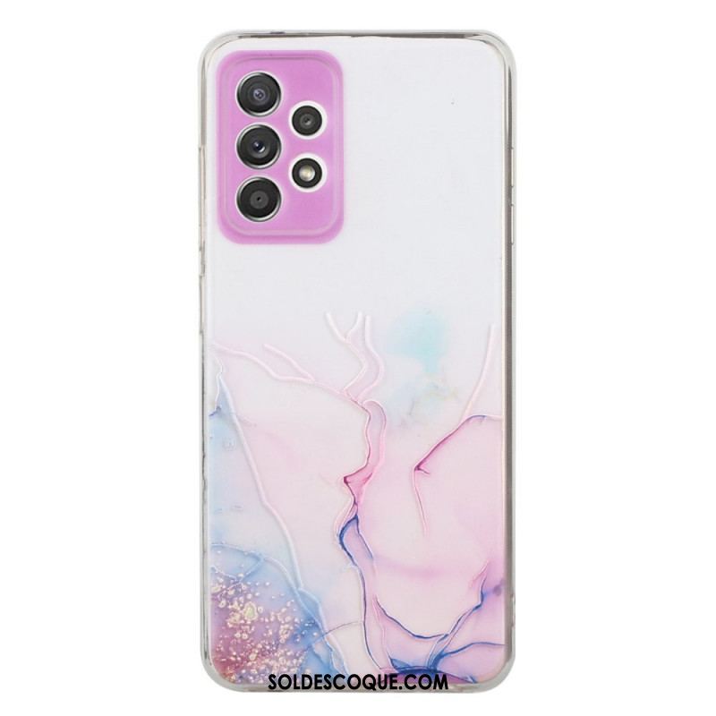 Coque Samsung Galaxy A53 5G Silicone Effet Marbré