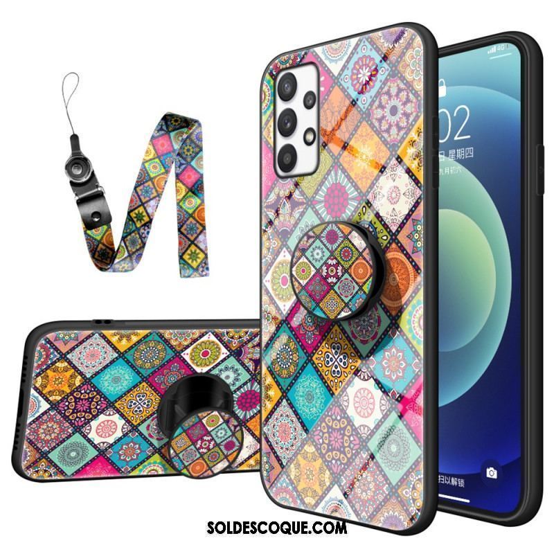 Coque Samsung Galaxy A53 5G Support Magnétique Patchwork