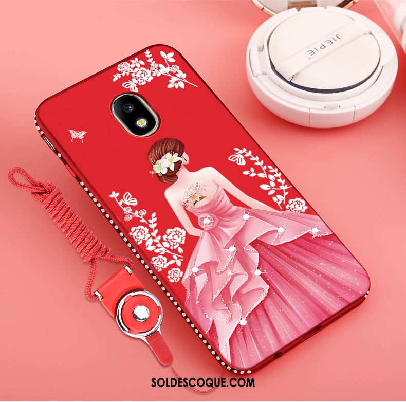 Coque Samsung Galaxy J7 2017 Rose Étoile Fluide Doux Étui Protection En Ligne