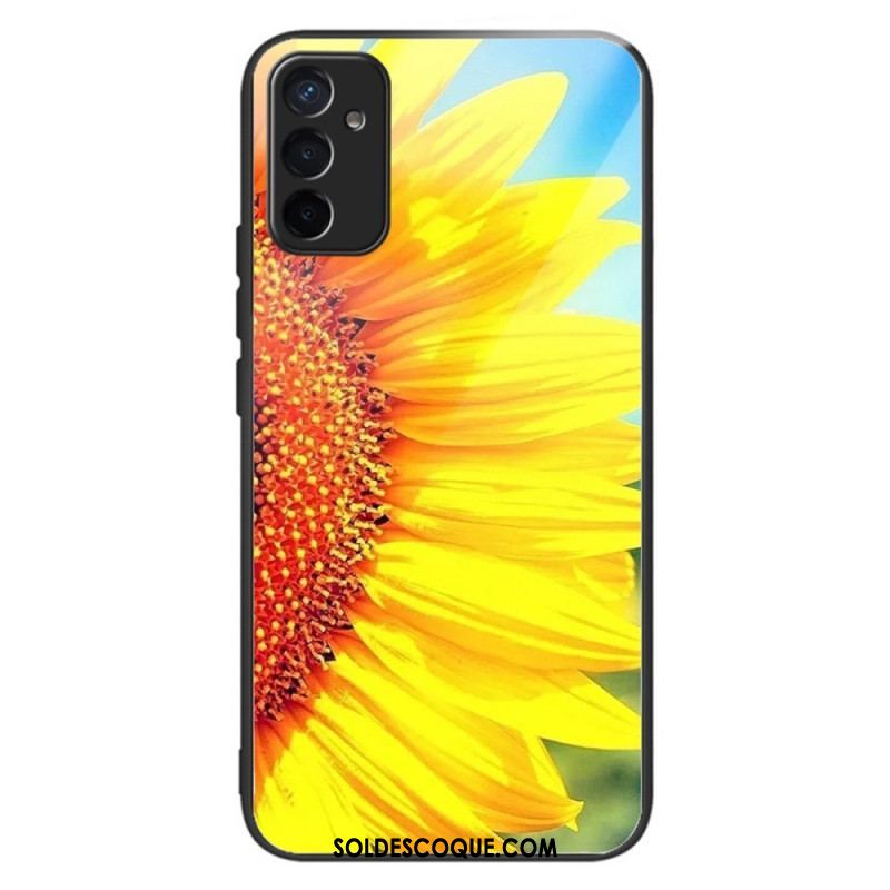 Coque Samsung Galaxy M13 Verre Trempé Variation Tournesols