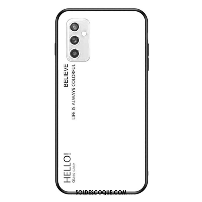 Coque Samsung Galaxy M52 5G Verre Trempé Hello