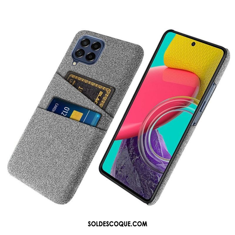 Coque Samsung Galaxy M53 5G Porte-Cartes Tissu