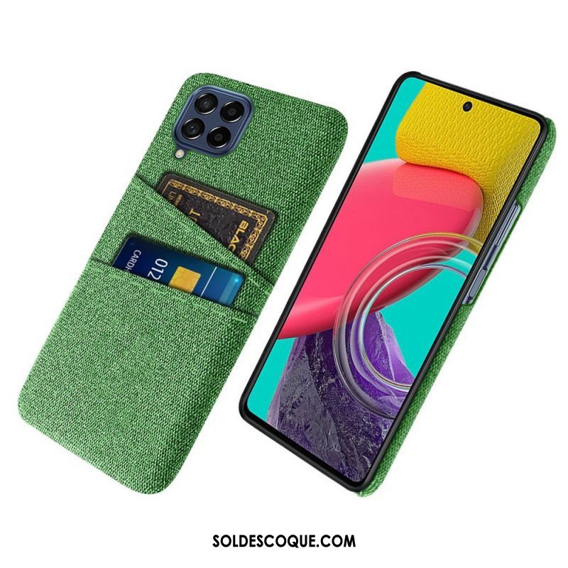 Coque Samsung Galaxy M53 5G Porte-Cartes Tissu