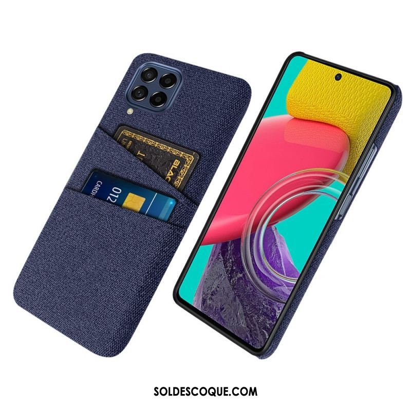 Coque Samsung Galaxy M53 5G Porte-Cartes Tissu