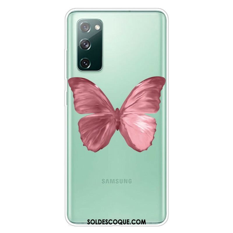 Coque Samsung Galaxy S20 FE Papillons Sauvages