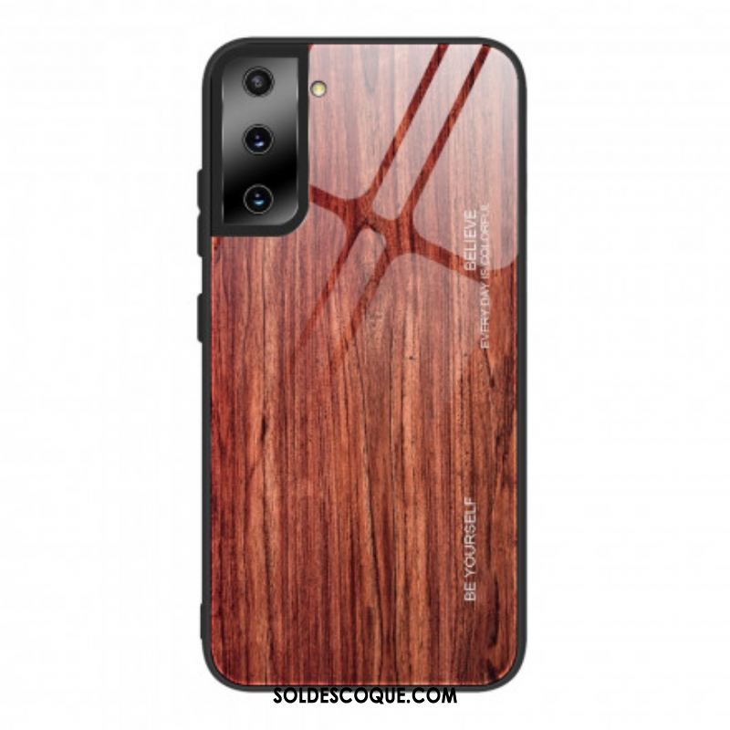 Coque Samsung Galaxy S21 5G Verre Trempé Design Bois