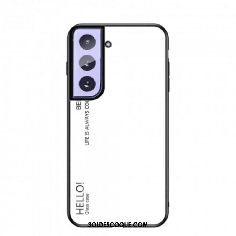 Coque Samsung Galaxy S21 5G Verre Trempé Hello