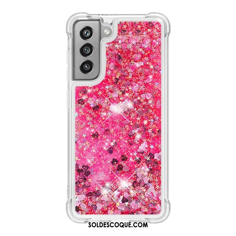 Coque Samsung Galaxy S21 FE Désires Paillettes