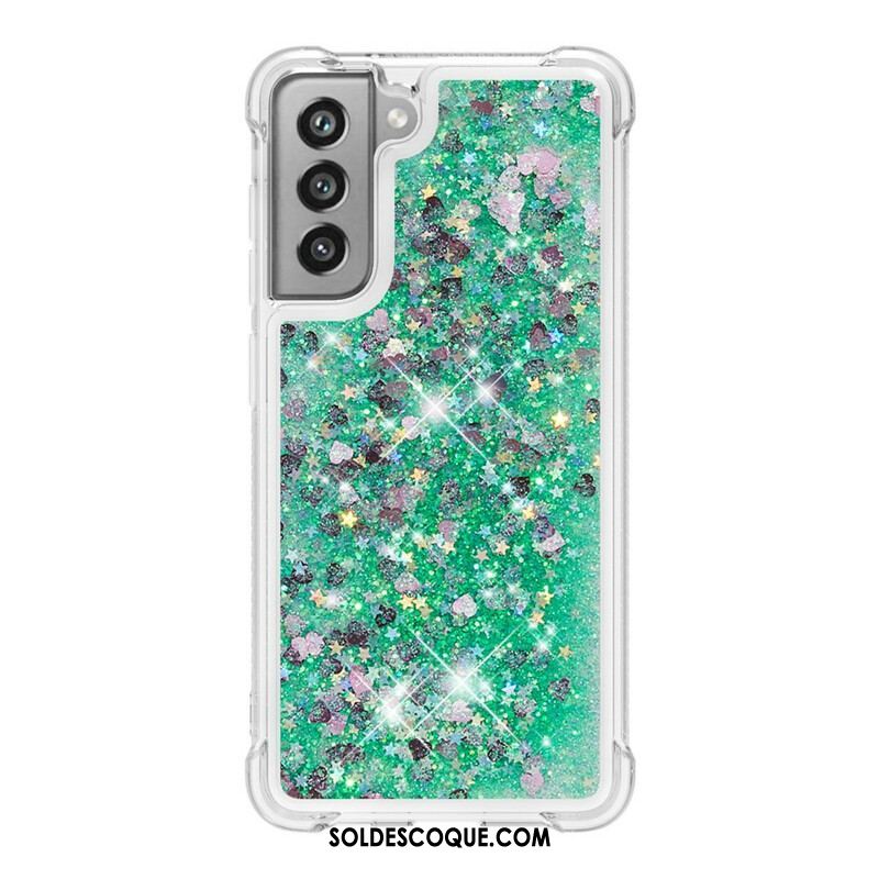 Coque Samsung Galaxy S21 FE Désires Paillettes