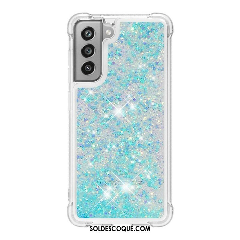 Coque Samsung Galaxy S21 FE Désires Paillettes