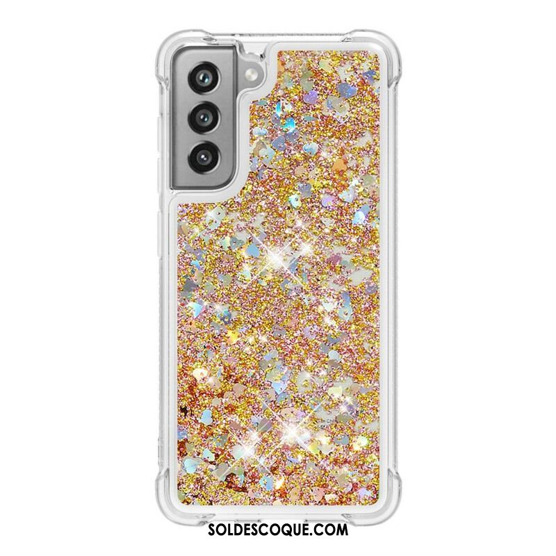 Coque Samsung Galaxy S21 FE Désires Paillettes