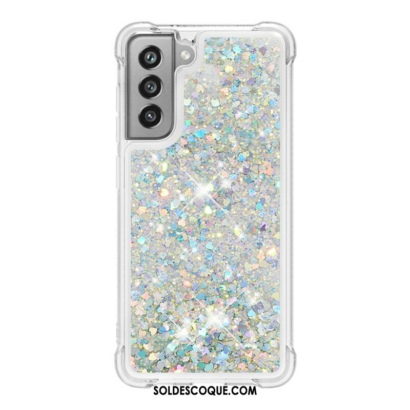 Coque Samsung Galaxy S21 FE Désires Paillettes