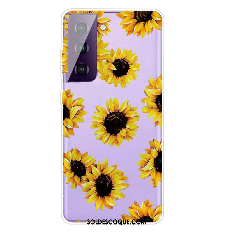 Coque Samsung Galaxy S21 FE Fleurs Graphiques