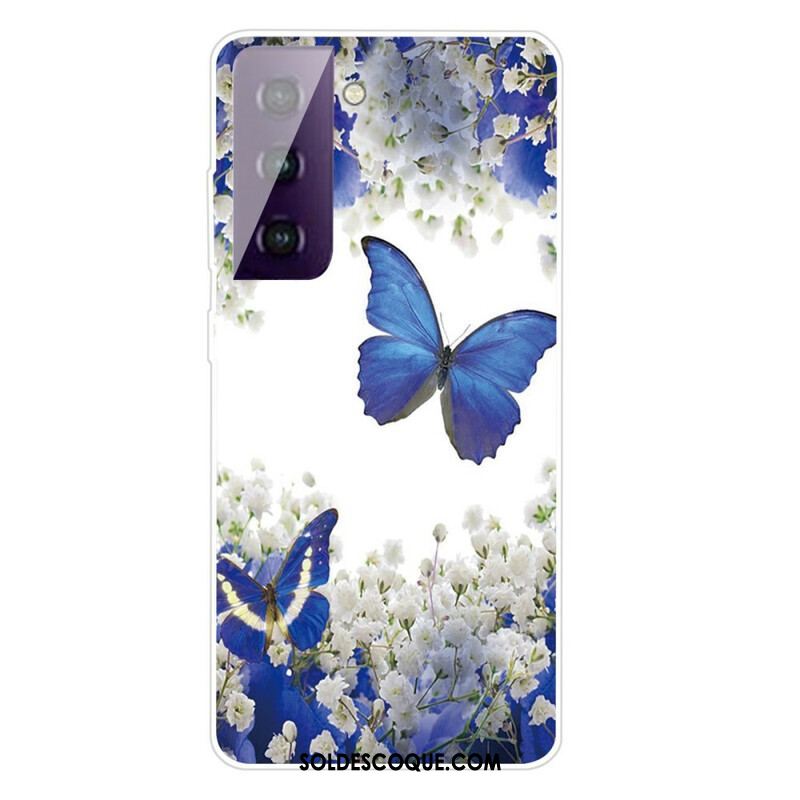 Coque Samsung Galaxy S21 FE Papillons Design