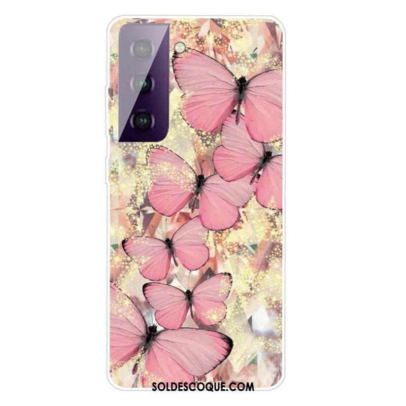 Coque Samsung Galaxy S21 FE Papillons Papillons