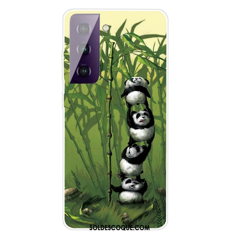 Coque Samsung Galaxy S21 FE Tas de Pandas