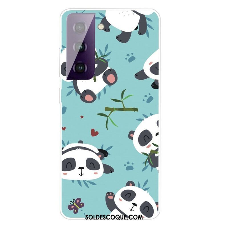 Coque Samsung Galaxy S21 FE Tas de Pandas