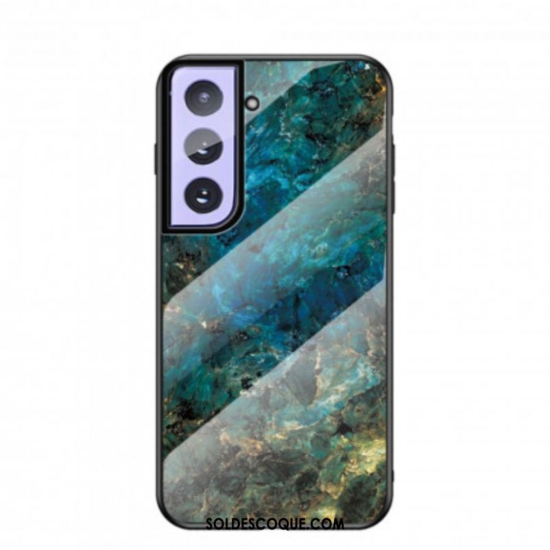 Coque Samsung Galaxy S21 Plus 5G Verre Trempé Marble Colors