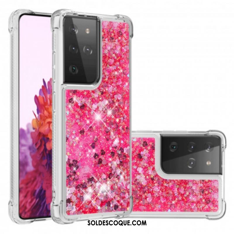 Coque Samsung Galaxy S21 Ultra 5G Désires Paillettes